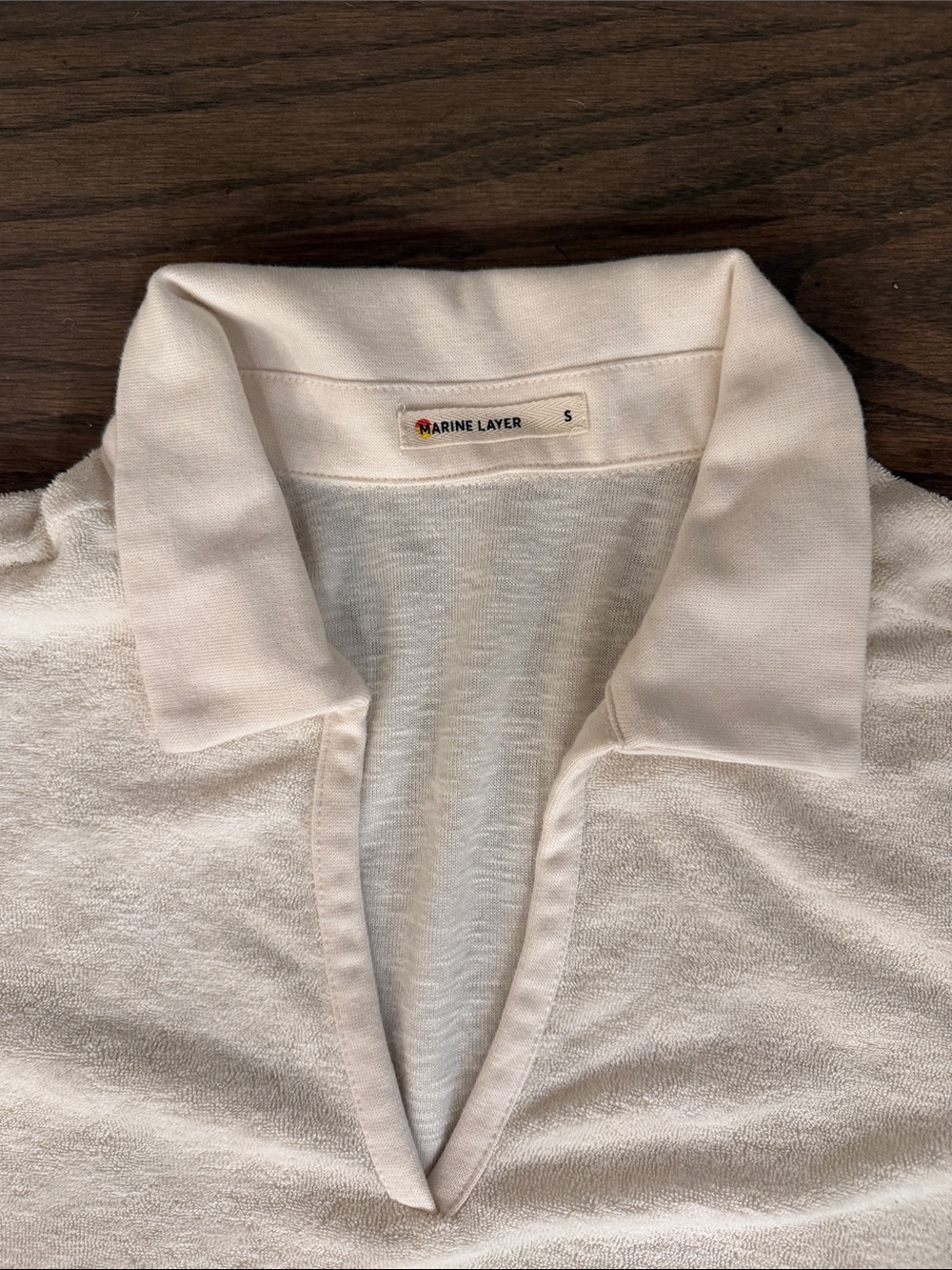 Marine Layer Kids Soft Cream Polo Top